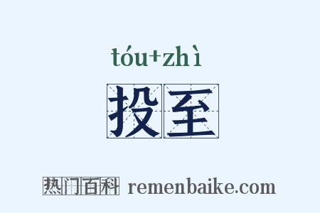 投至是什么意思的图片